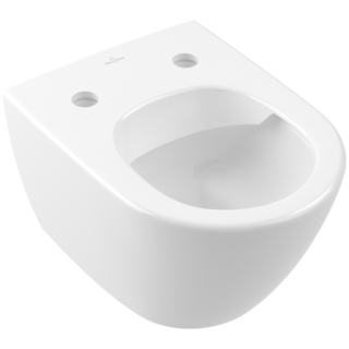 Унитаз напольный Villeroy Boch  Subway 2.0 с открытым смывным краем Compact Альпийский белый